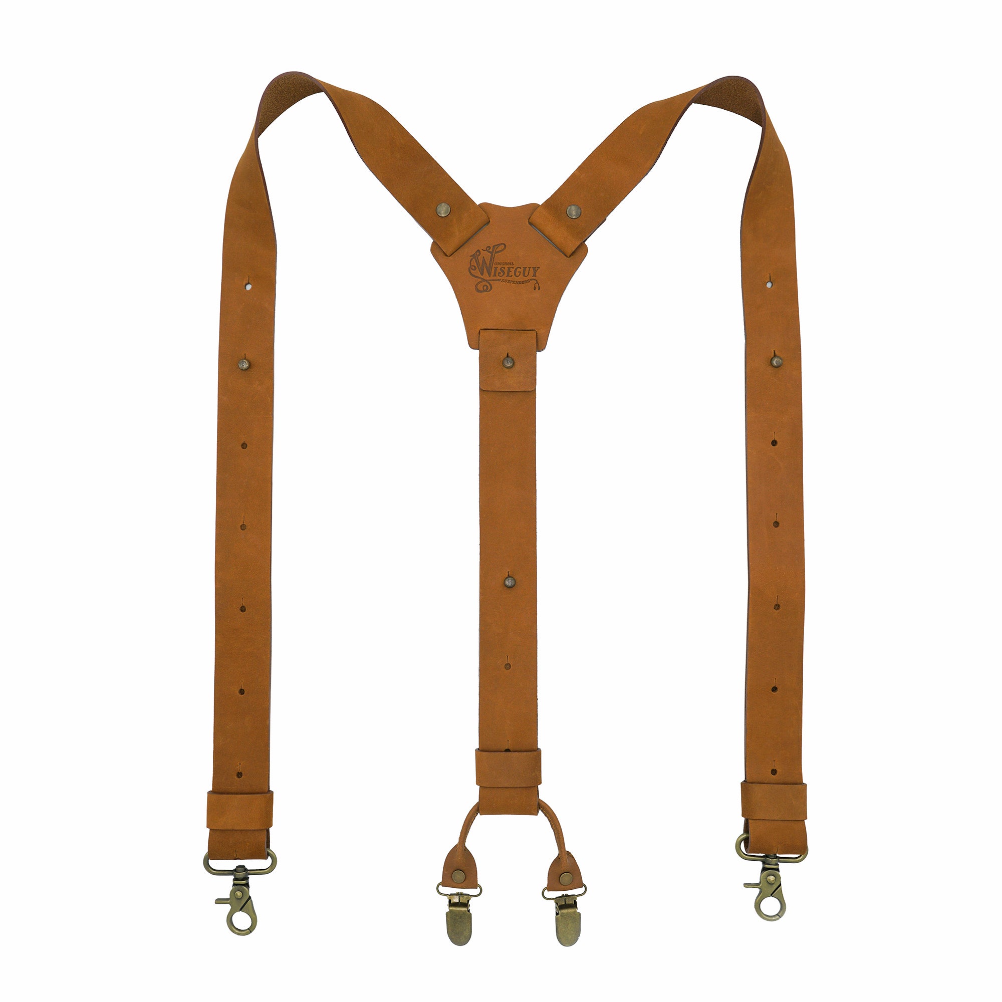 Crazy Horse Camel Brown Wide Suspenders No. L2013