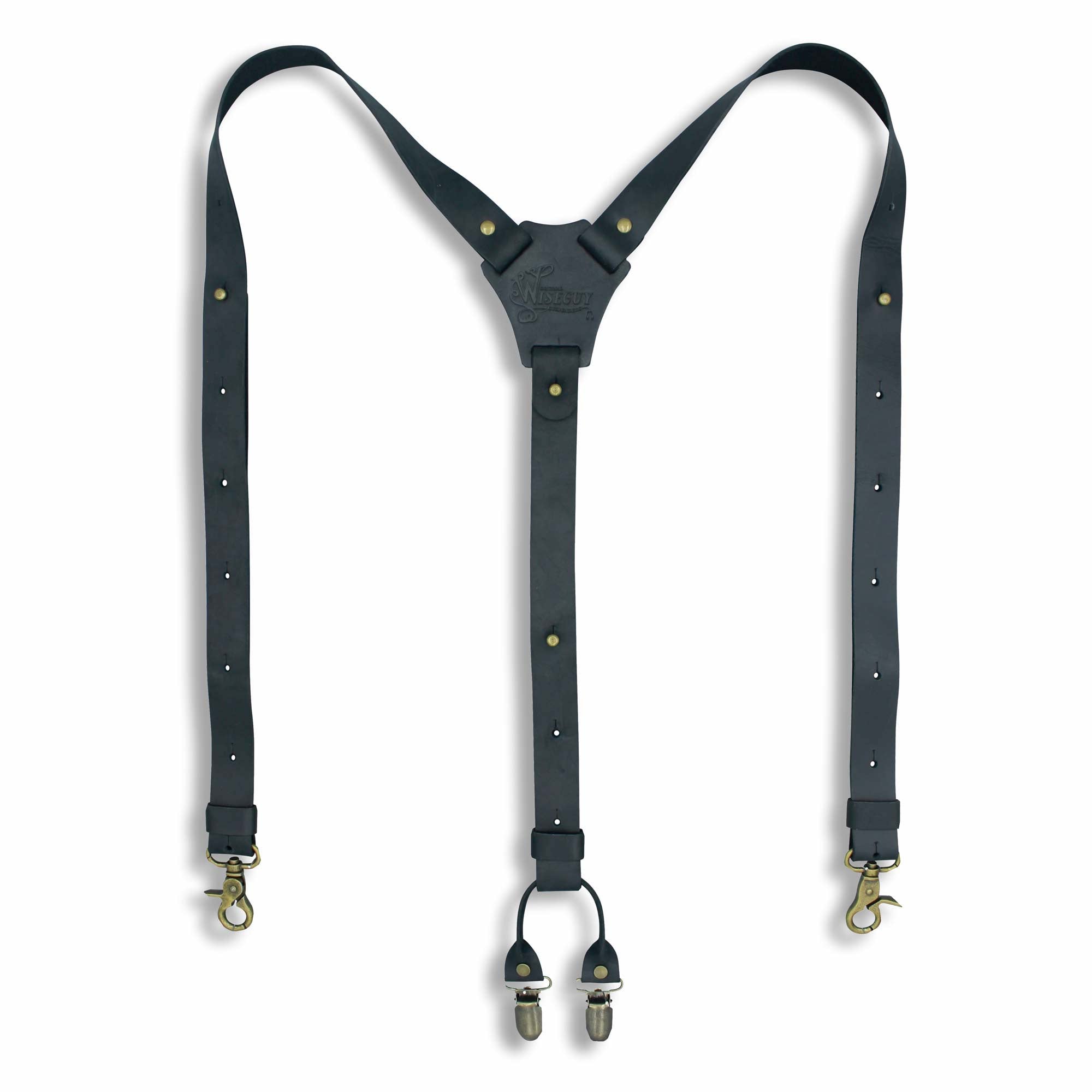 Crazy Horse Black Slim Suspenders No. L2010