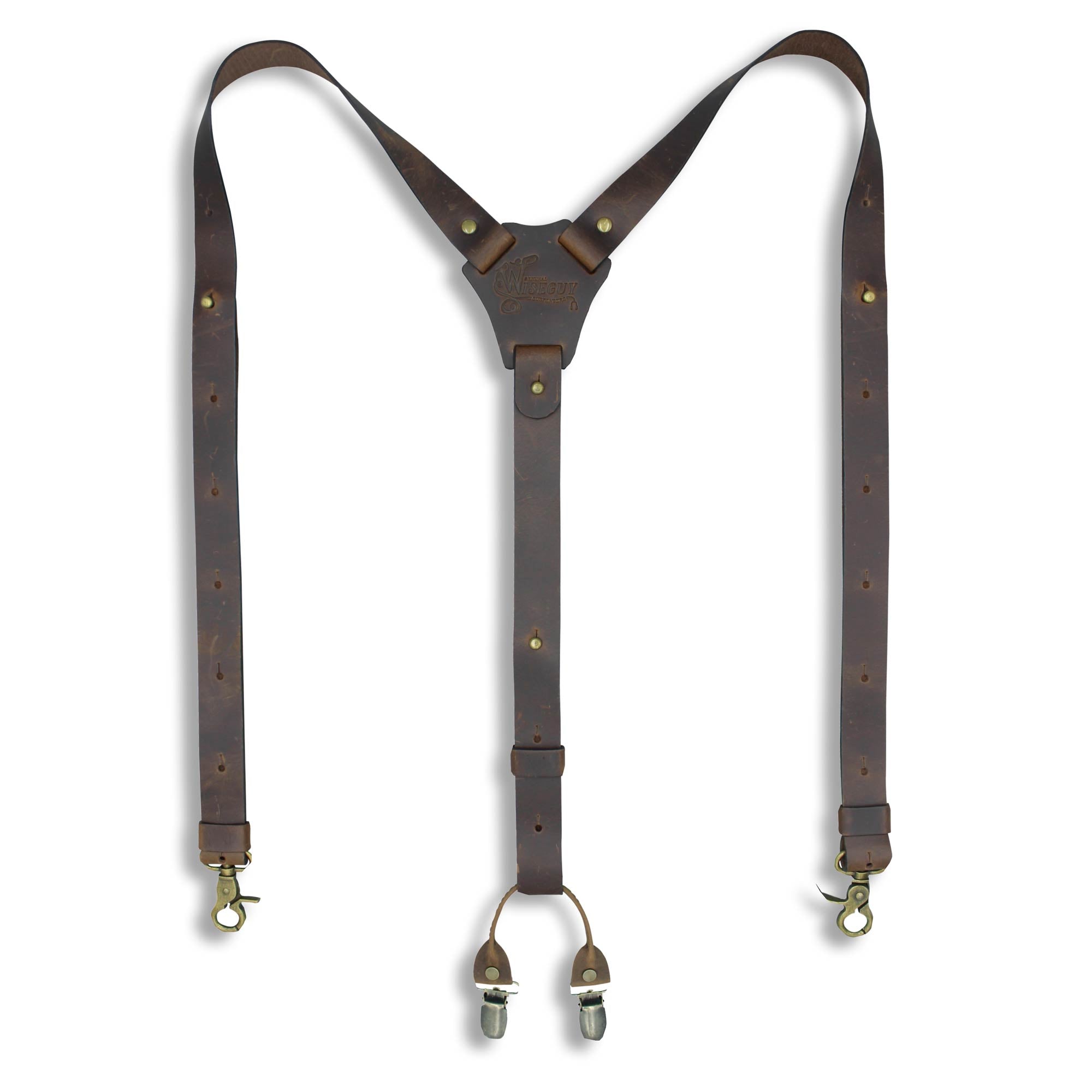 Crazy Horse Brown Slim Suspenders No. L2010