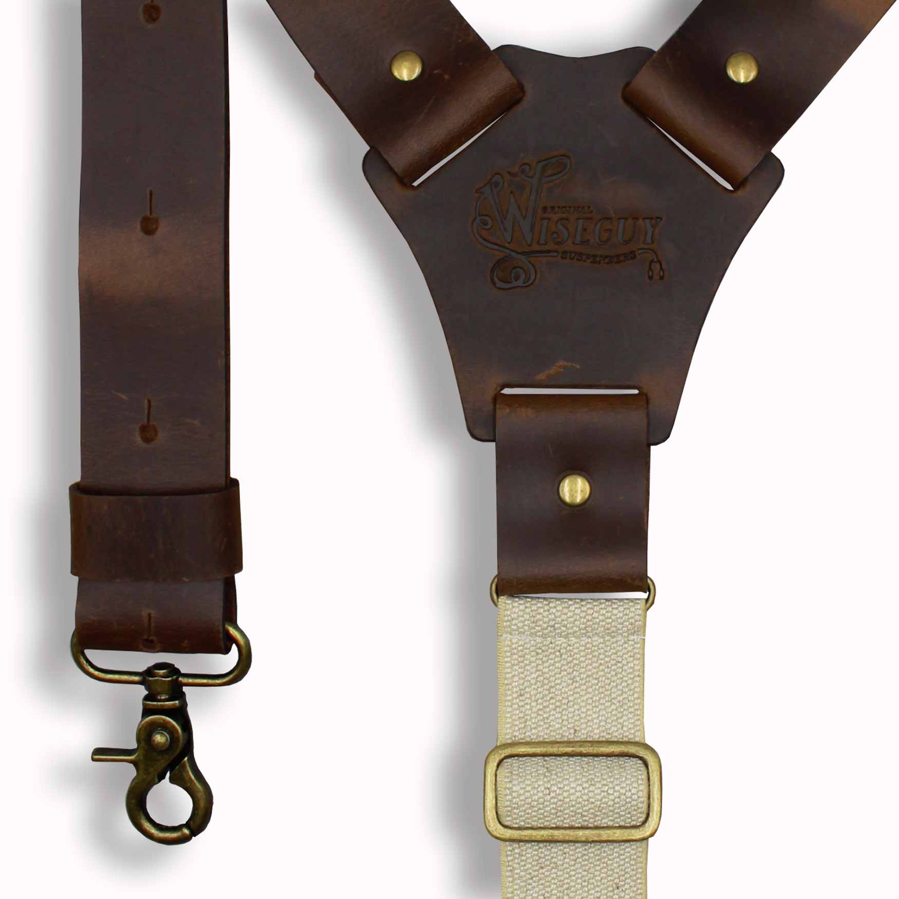 Crazy Horse Flex Dark Brown Wide Suspenders No. F2115
