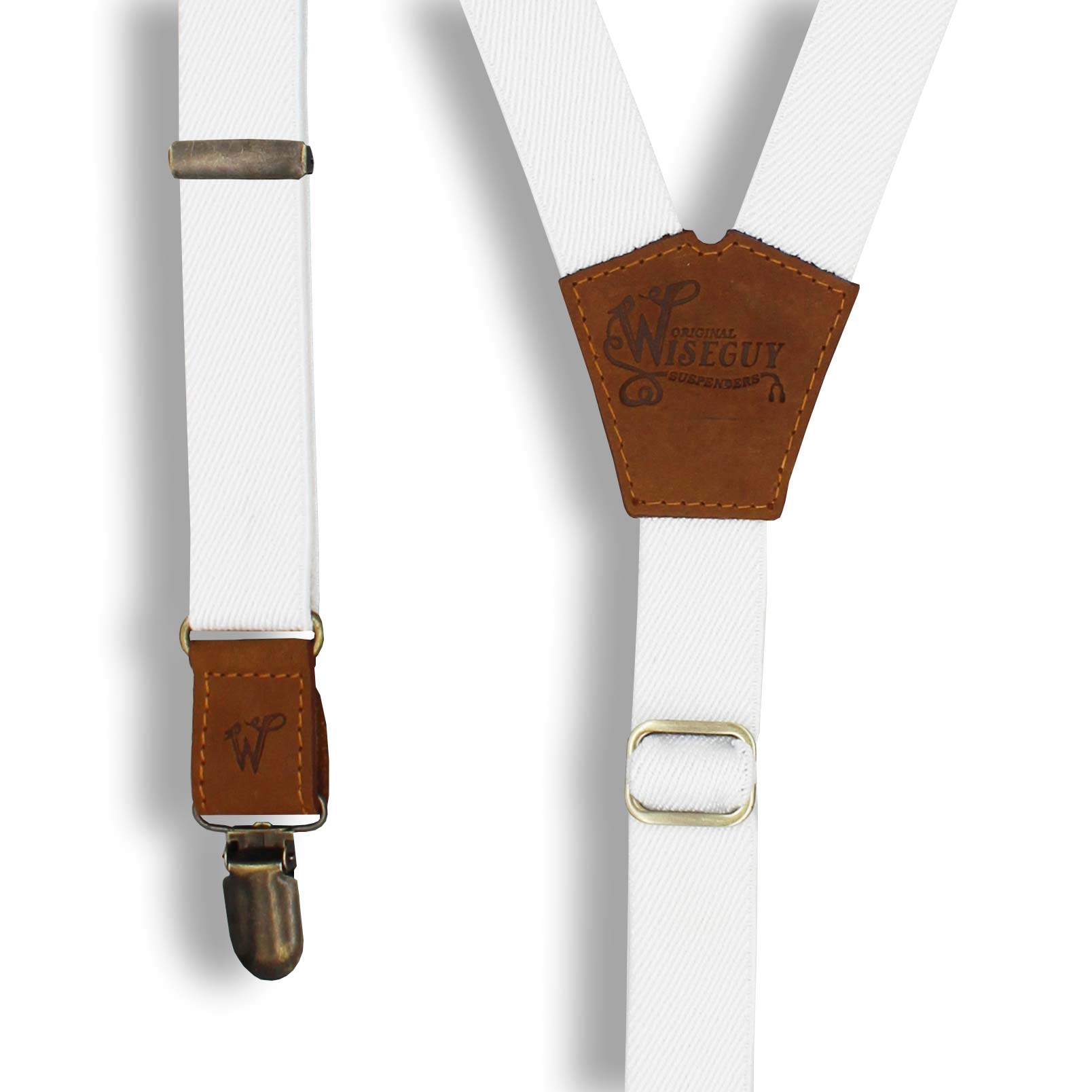 Essential True White Slim Suspenders No. E5049
